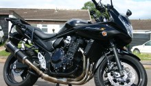 A black Suzuki Bandit 650S