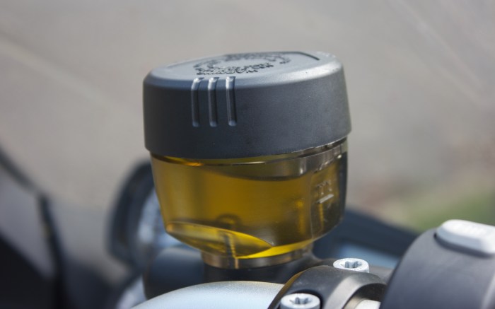 Brake fluid reservoir looks like an expensive desk ornament