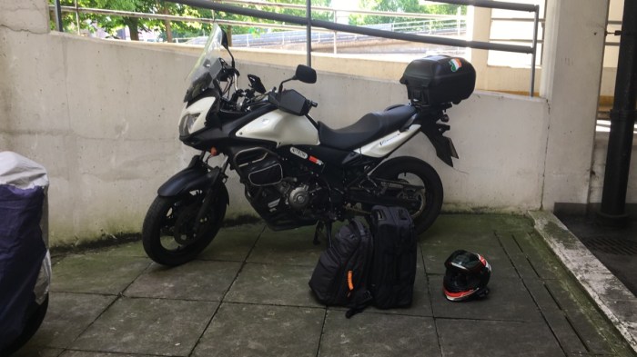 V-Strom at the Airport